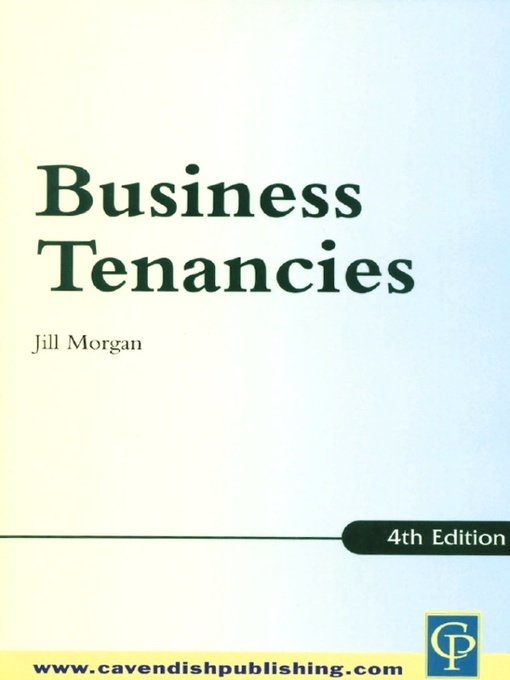 Title details for Practice Notes on Business Tenancies by Jill Morgan - Wait list